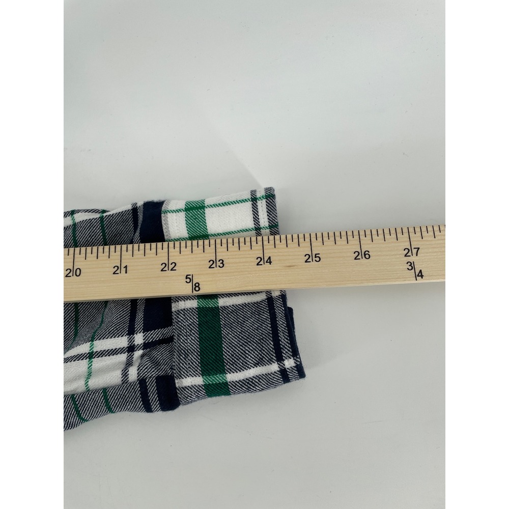 Notre Dame Plaid Flannel Top Womens Medium Navy Green Fighting Irish UG Apparel - Picture 8 of 9